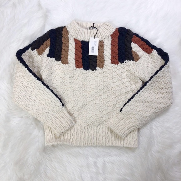 Sea Aspen Chunky Hand-Knit Wool Sweater - Picture 5 of 5